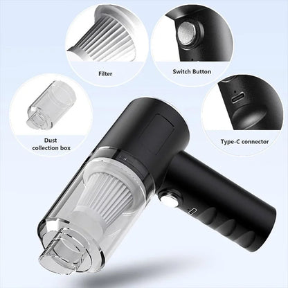 15000Pa Car Wireless Vacuum Cleaner Portable Strong Suction Home Cleaning Equipment Handheld Dust Collector Mini Car Dust Blower
